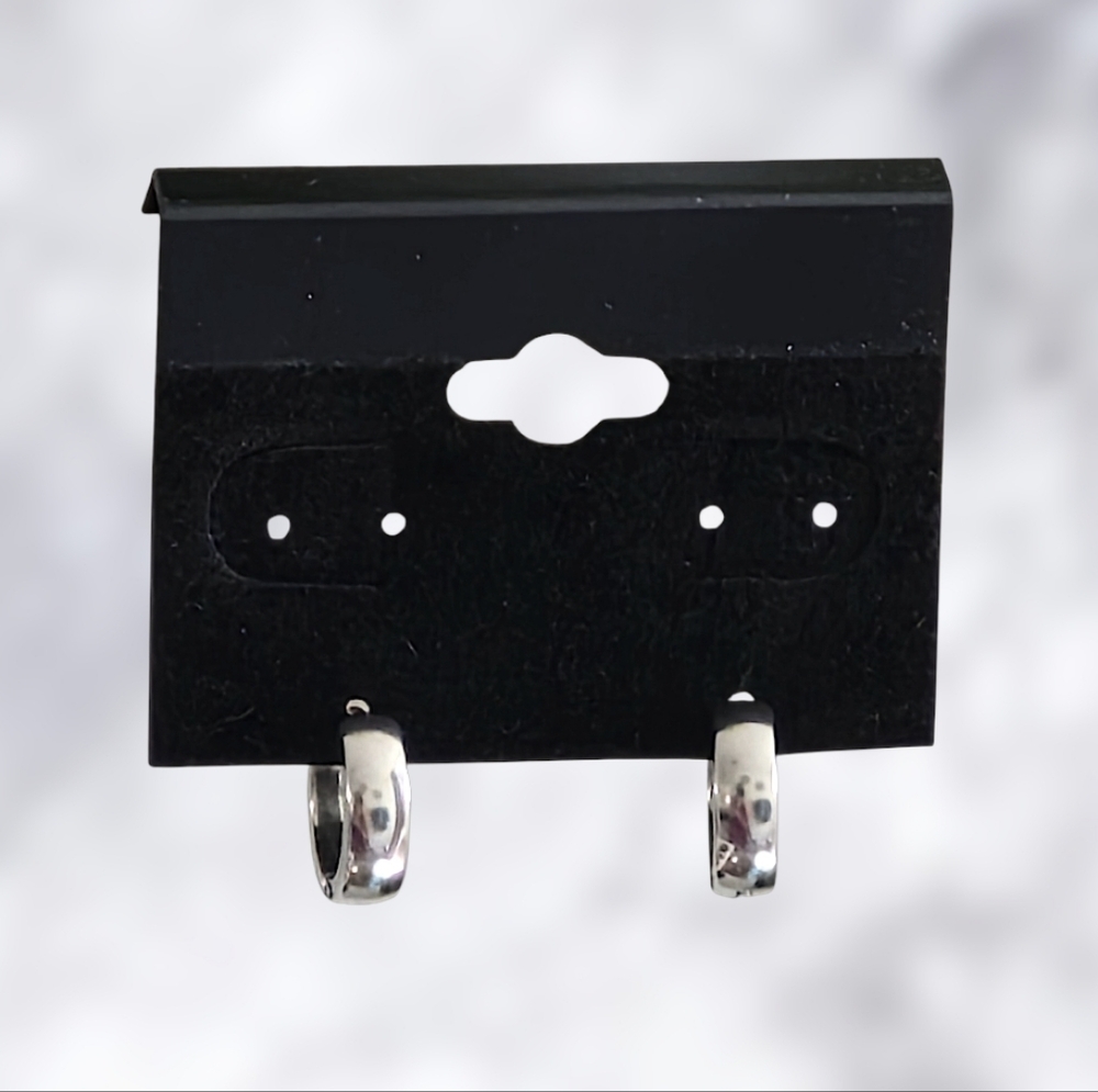 Elegant Stainless Steel Hoop Earrings